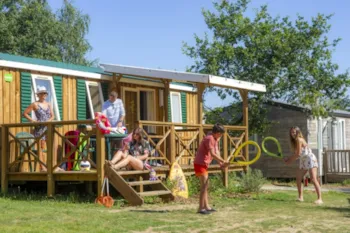 Mietunterkunft - Resort Top Presta - 28 M² - 3 Schlafzimmer - Clico Chic - Camping Le Médoc Bleu