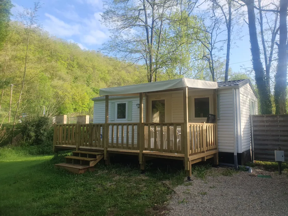 Huuraccommodatie(s) - Stacaravan Irm Mercure 29M2 - 2 Slaapkamers - Camping d'Auberoche