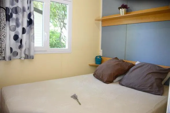 Mietunterkunft - Mobilheim 25M² - 2 Schlafzimmer - Camping L'Orée du Lac