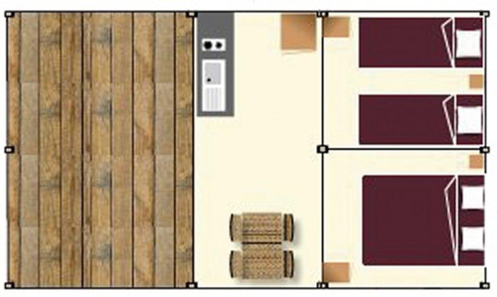 C- Ecolodge Toilé 4 Pers - 2 Chambres