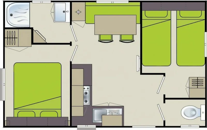 C- Mobil-Home Adriatique - 2 Chambres