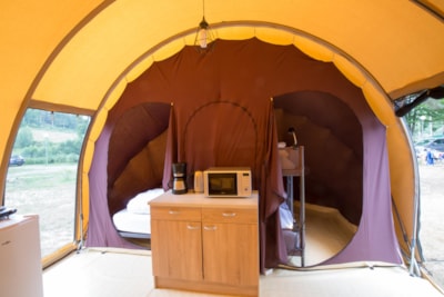 Tent ECOCHIQUE 24m² - 2 bedrooms - without toilet blocks