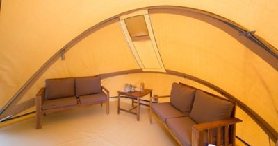 Tent ECOCHIQUE 24m² - 2 bedrooms - without toilet blocks