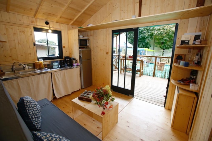 Grande Cabane Confort 25 M² (2 Chambres) + Terrasse Couverte