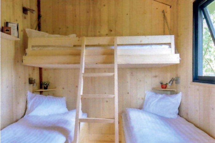 Grande Cabane Confort 25 M² (2 Chambres) + Terrasse Couverte