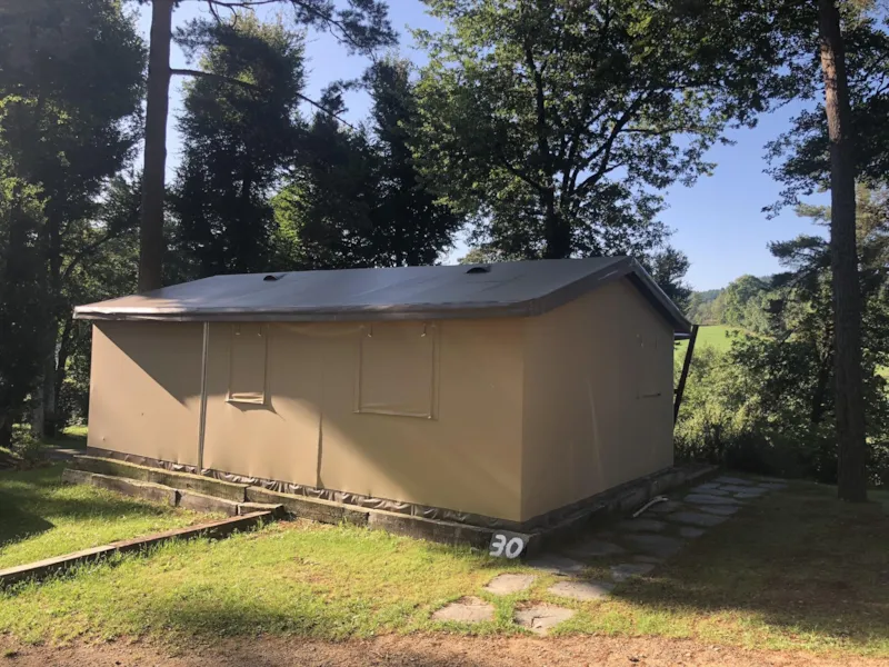 Tente Safari Cotton Confort 32M² (2 Chambres) + Terrasse Couverte