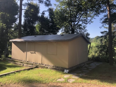 Tent SAFARI COTTON Confort 32m² ( 2 bedrooms) + sheltered terrace