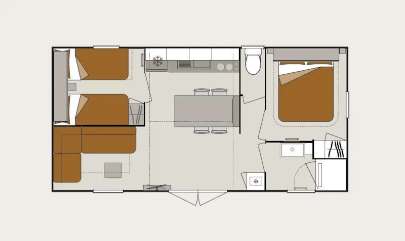 Mobil Home O'hara 784 Premium - 2 Chambres