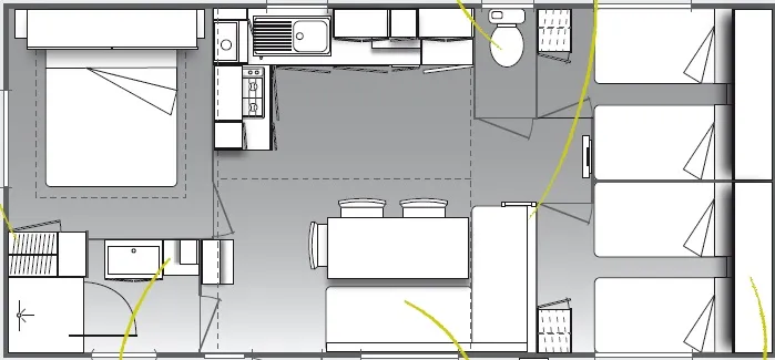 Location - Mobil Home - Camping du Gouffre de la Croix
