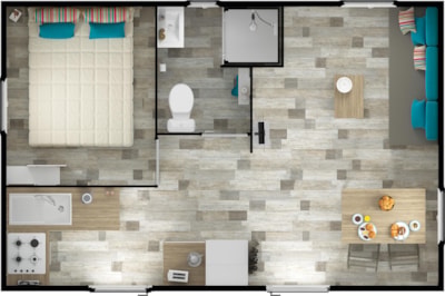Mobile home Luxe - 1 bedroom  22m² — 7
