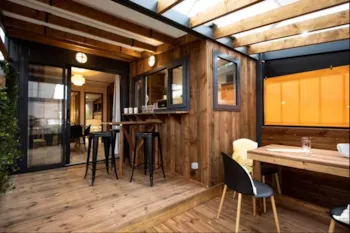 Location - Chalet Bois Premium - 2Ch- 28M² - Camping Les Pérouses du Phare