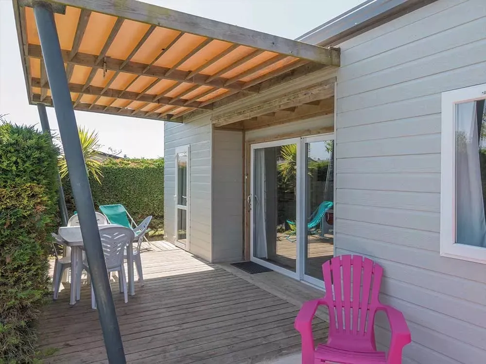 Mietunterkunft - Chalet Bois  2 Zimmer 35M² - Camping Les Pérouses du Phare
