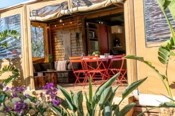 Mietunterkunft - Bungalow Canva And Wooden Mykonos 35M² - 2 Bedrooms - Camping Site de Gorge Vent