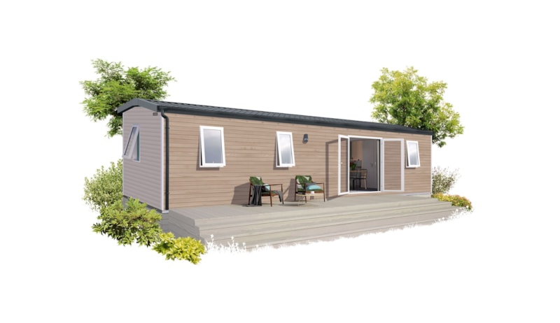 Mobilhome PREMIUM 'OPPIDUM' - Voorzien van airconditioning/TV - 3 slaapkamers - Maximaal 6 personen