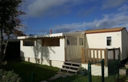 Huuraccommodatie(s) - Stacaravan Eco 3 Slaapkamers Met Terras - Domaine de la Baie Dorée