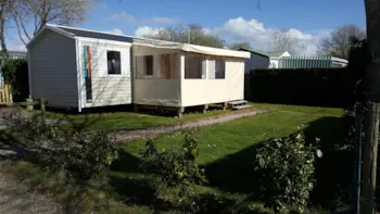 Mietunterkunft - Mobilheim  Confort + 3 Zimmer - Überdachte Terrasse - Domaine de la Baie Dorée