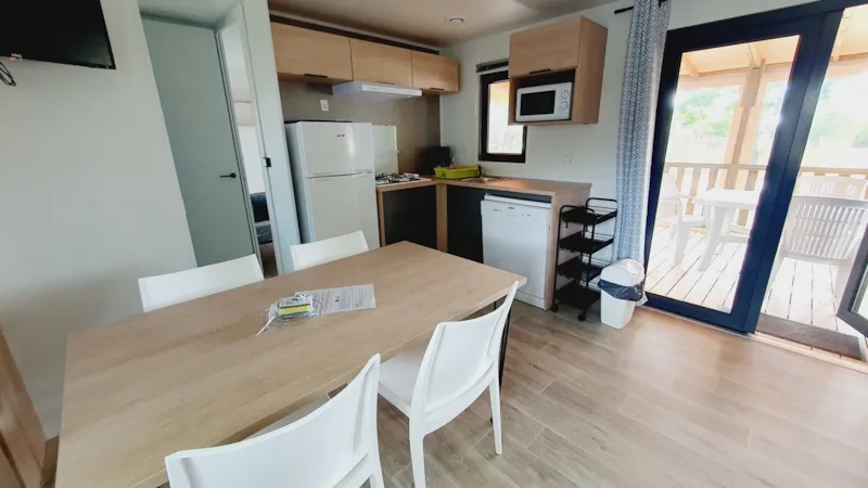 Mobil Home Privilège -  33M² - 3 Chambres Avec Terrasse Couverte