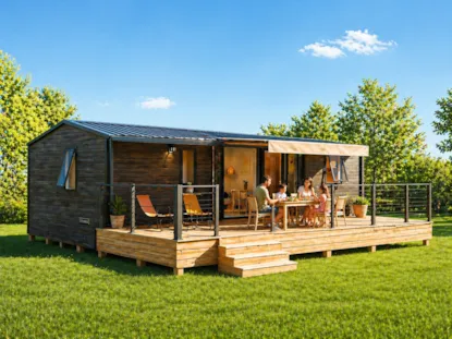 Mobil Home Premium - 40 M² - 3 Habitaciones Con Terraza Semicubierta