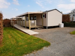 Accommodation - Mobile Home 34M² + Terrace - Adapted To The People With Reduced Mobility - Camping Des Trois Tilleuls