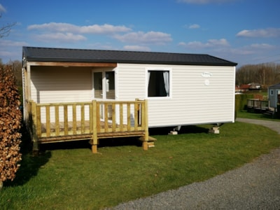 Mobile-home n°114 - 28 m² - 2 bedrooms - Half-covered terrace