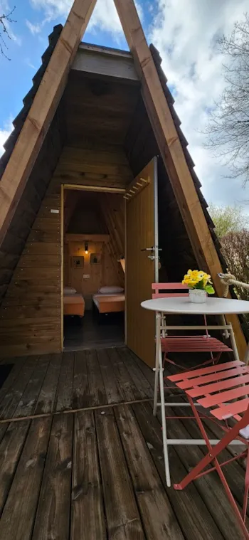 Mietunterkunft - Cabadienne - Holzhütte 6.5M² - Terrasse - Camping Des Trois Tilleuls