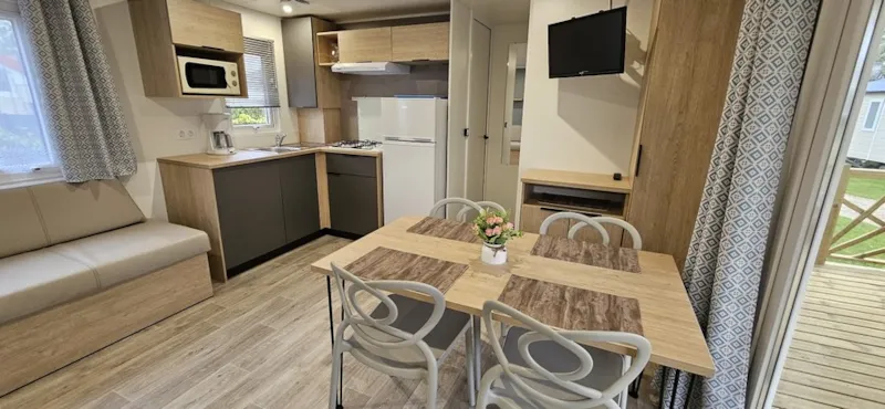 Mobil-Home N°33 - 33 M² - 3 Chambres - 6 Personnes Maximum - Année 2024 - Terrasse Couverte -