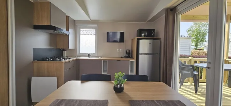 Mobil-Home N°31 - 1 Chambre 20 M² - 2 Personnes - Terrasse Couverte