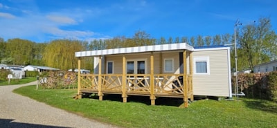 Mobile-home n°33 - 33 m² - 3 bedrooms - Covered terrace -