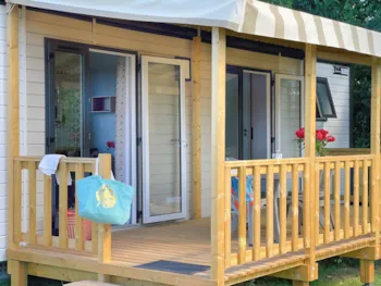 Mietunterkunft - Mobilhome Louisiane Grand Large 2023 - Camping Les Prairies de L'Etang