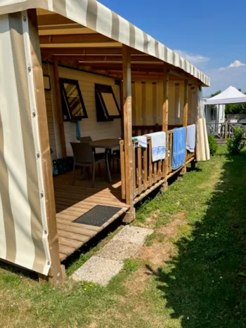 Mietunterkunft - Mobilhome Oceane Louisiane 2022 - Camping Les Prairies de L'Etang