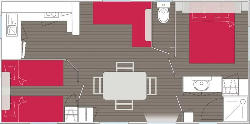 Savanah Confort -2 Chambres 30M²- *Clim, Terrasse, Tv*