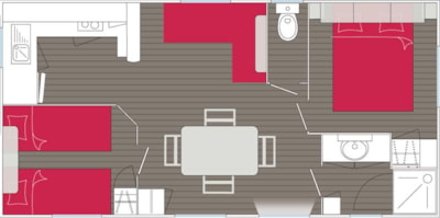Savanah CONFORT - 2 bedrooms 30m² - Air conditioning, terrace, TV — 7