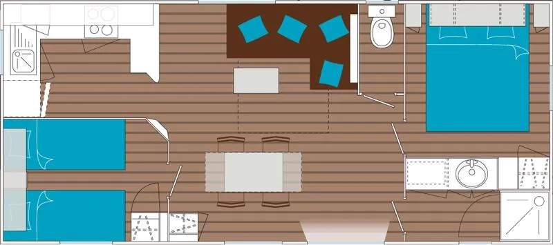 Sumba Confort-2 Chambres 32M²- *Clim, Terrasse, Tv*
