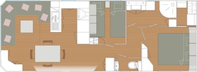 Charleston PREMIUM - 2 bedrooms 40m² - Air conditioning, terrace, TV — 7