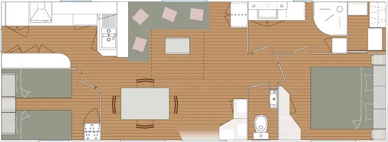 Baltimore Premium-2 Chambres 40M²- *Clim, Terrasse, Tv*