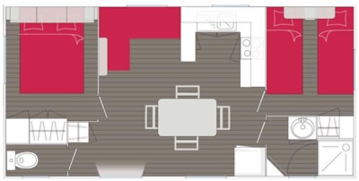 Florès CONFORT - 2 bedrooms 30m² - Air conditioning, terrace, TV — 8