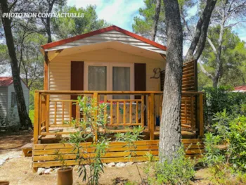 Mietunterkunft - Corsaire Confort -1 Schlafzimmer 20M²- *Klimaanlage, Terrasse, Tv* - Camping Résidentiel La Pinède