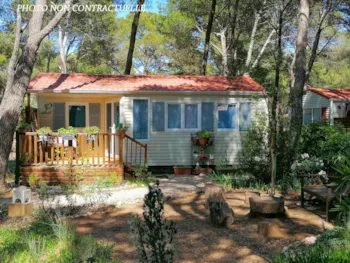 Mietunterkunft - Pacifique Confort -2 Zimmer 24M²- *Clim, Terrasse, Tv* - Camping Résidentiel La Pinède