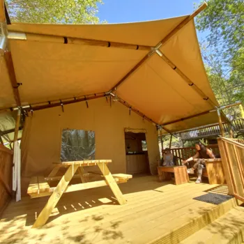 Mietunterkunft - Tente Le Safari - Camping du moulin de Thoard