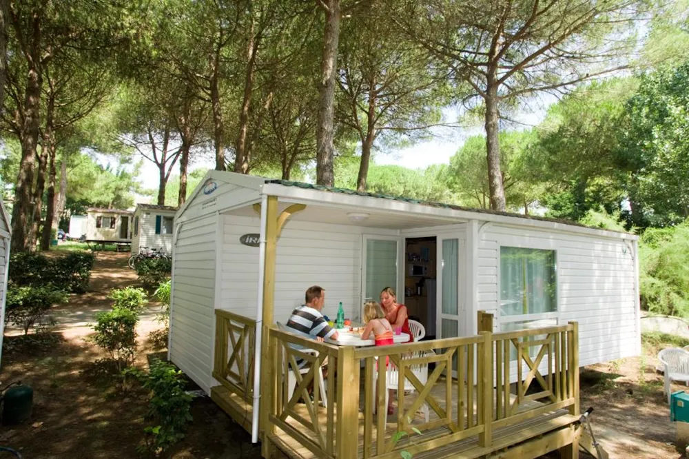 Accommodation - Mobil Home Loggia 26M² / 2 Bedrooms - Sheltered Terrace - Éco-Camping La Porte d'Autan