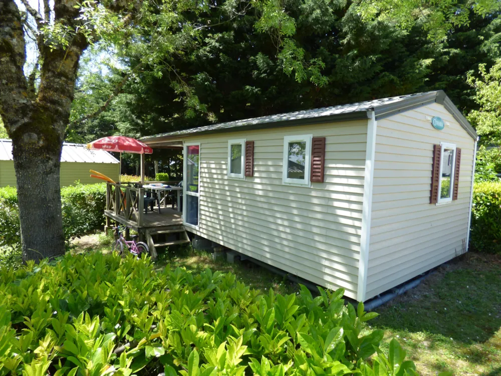 Accommodation - Mobil Home Ophea 25M² / 2 Bedrooms - Sheltered Terrace - Éco-Camping La Porte d'Autan