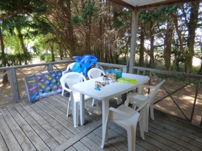 Mobil home FAMILY Premium 35m² / 3 bedrooms - Half-covered terrace