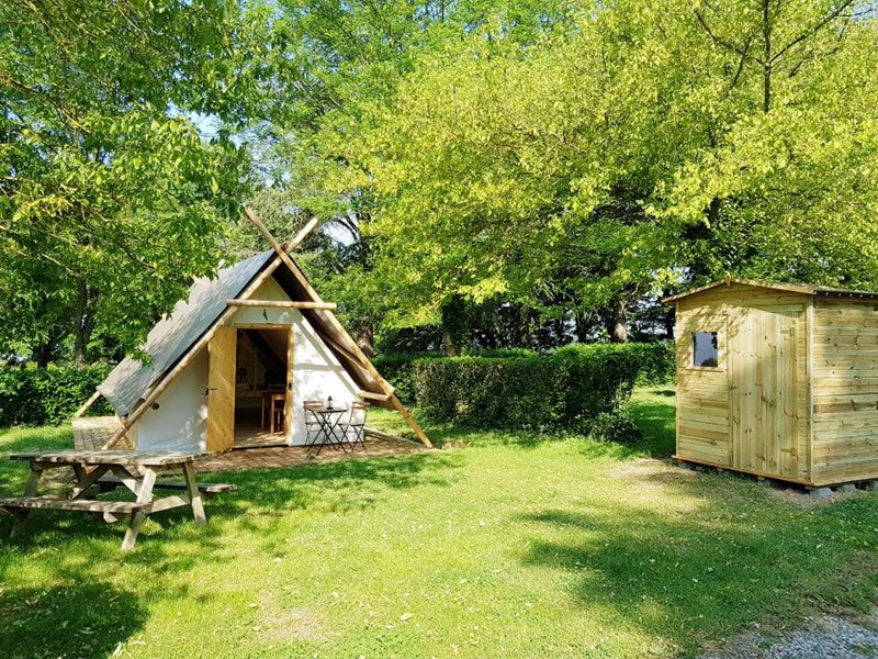Location - Tente  Lodge Trappeur - Camping La Porte d'Autan
