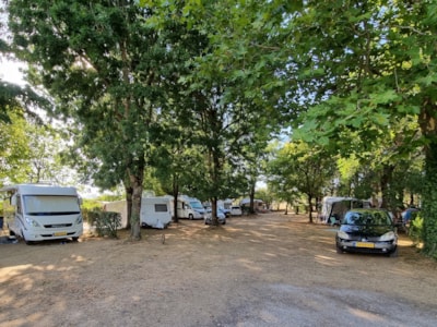 Privilege pitch 120 m2, 10A electricity, motorhome or car + tent/caravan