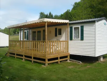 Mietunterkunft - Mobil-Home  3 Zimmer Überdachte Terrasse - Camping Le Clupeau