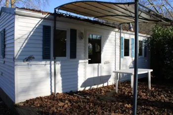 Location - Mobil Home 2 Chambres N°18 - Camping Le Clupeau