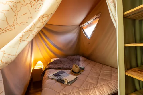 Mietunterkunft - Kanada-Zelte - 2 Schlafzimmer - Ohne Sanitäranlagen - image n°7 - Village Nature Zen