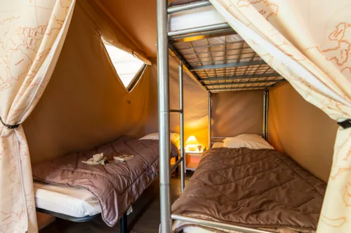 Mietunterkunft - Kanada-Zelte - 2 Schlafzimmer - Ohne Sanitäranlagen - image n°6 - Village Nature Zen