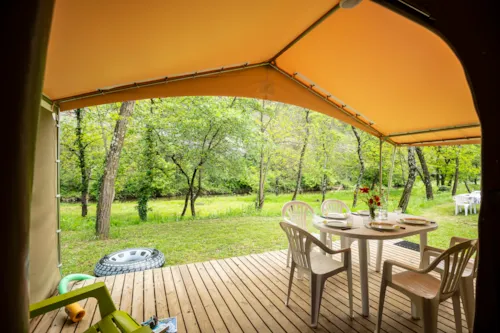 Mietunterkunft - Kanada-Zelte - 2 Schlafzimmer - Ohne Sanitäranlagen - image n°9 - Village Nature Zen