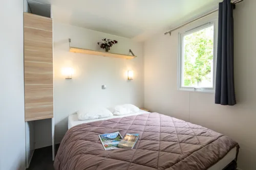 Mietunterkunft - Mobilheim Loggia - 2 Schlafzimmer - Integrierte Terrasse - image n°6 - Village Nature Zen